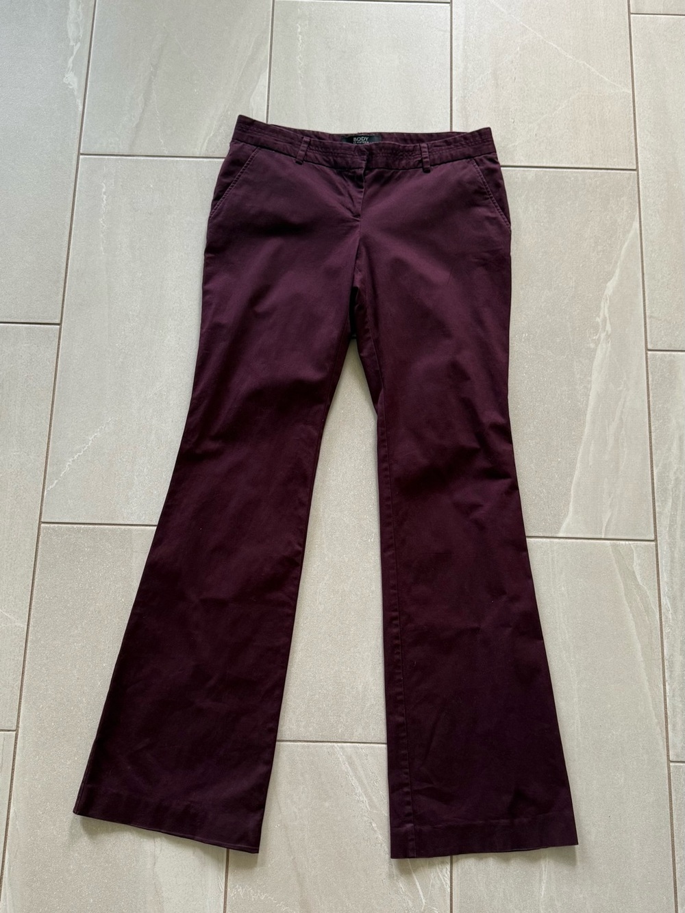 Body by Victoria The Kate Fit Burgundy Bootcut Pants Women’s 10 X-Long Tall